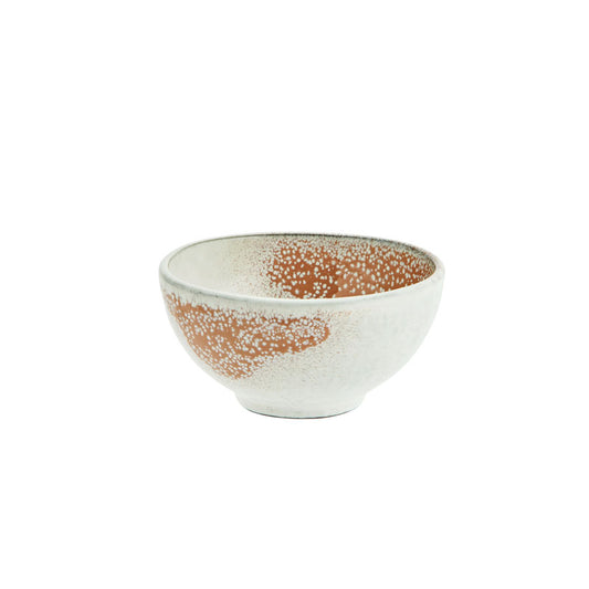 Kleine Bowl, off-white / rotbraun