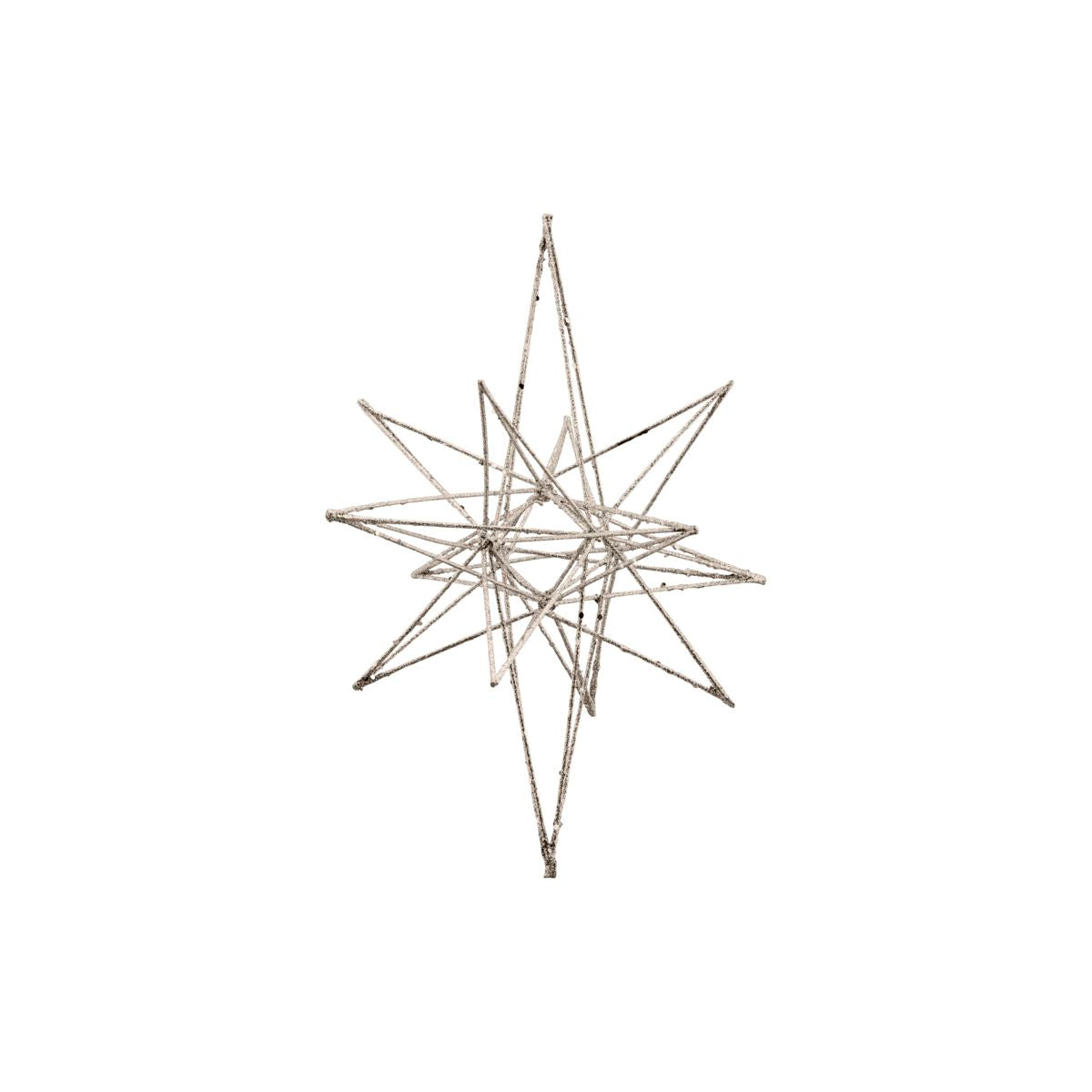 3D Weihnachtsstern mit Glitter