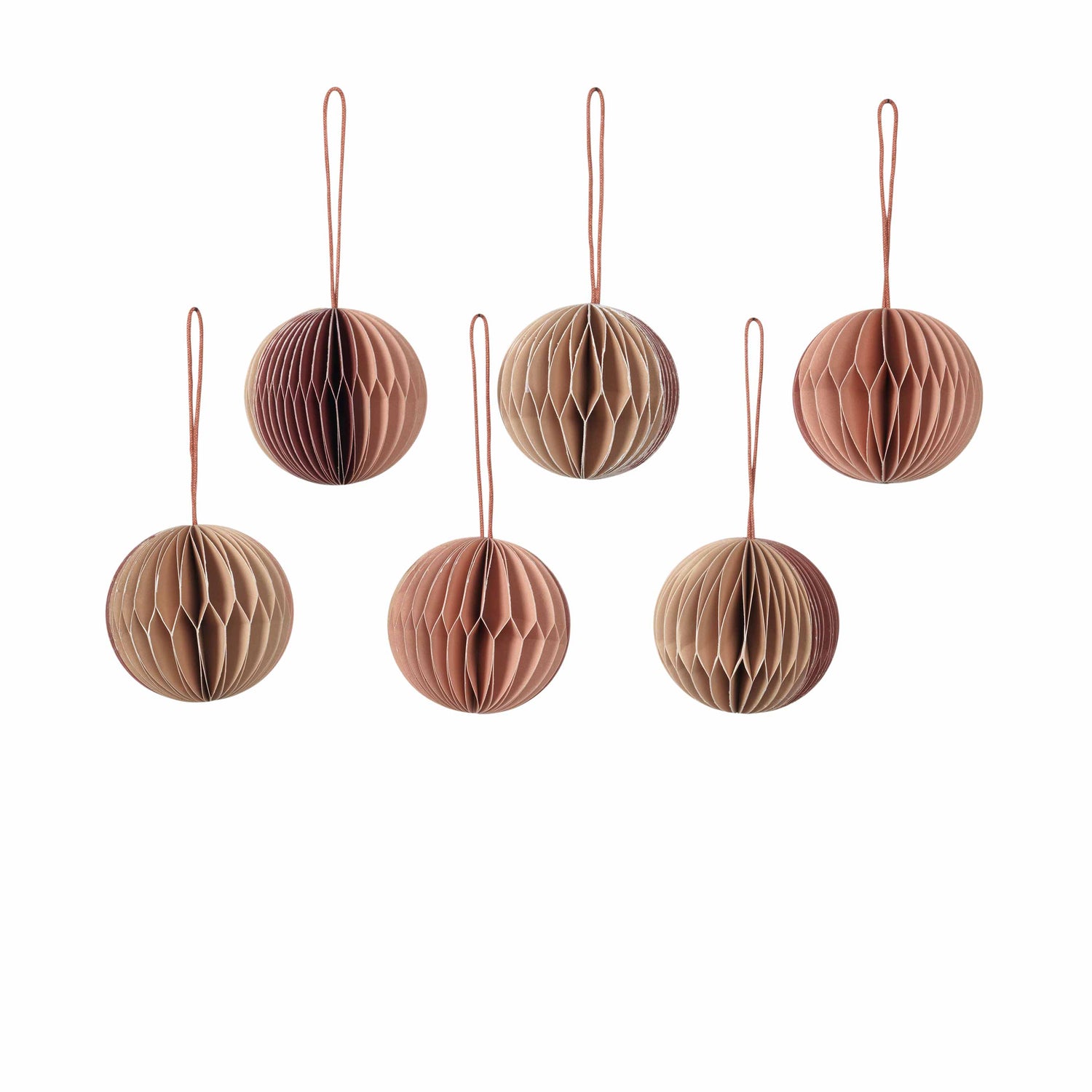 Deko Christmas Ball Honeycomb 6er Set - Der karierte Hund®
