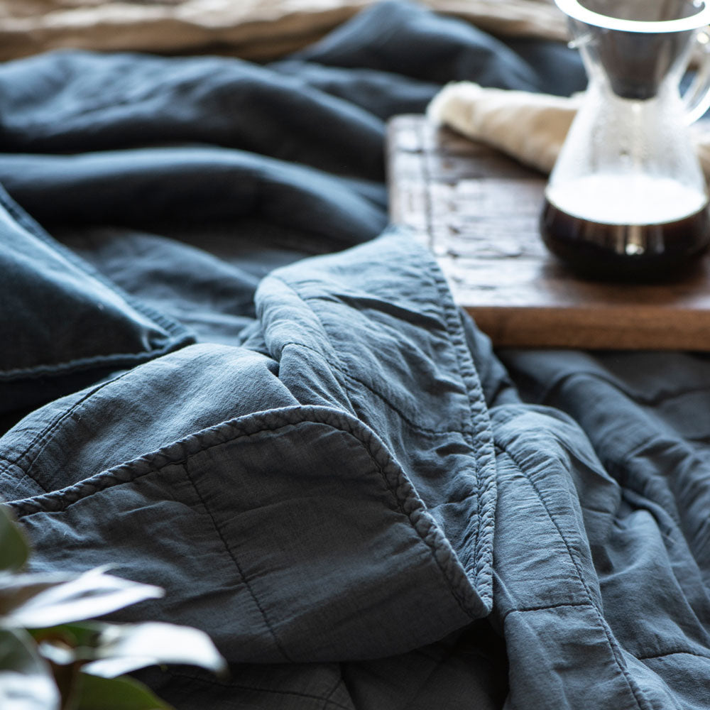 Quilt in Vintage Historical Blue - Der karierte Hund®