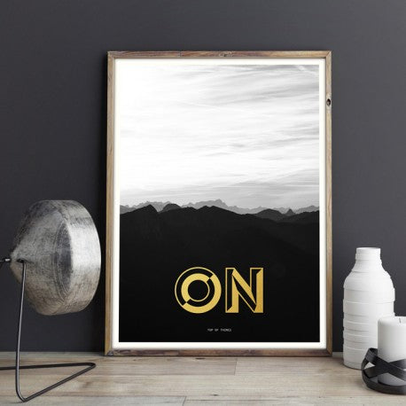 Fox & Poet Poster 'On top of things'